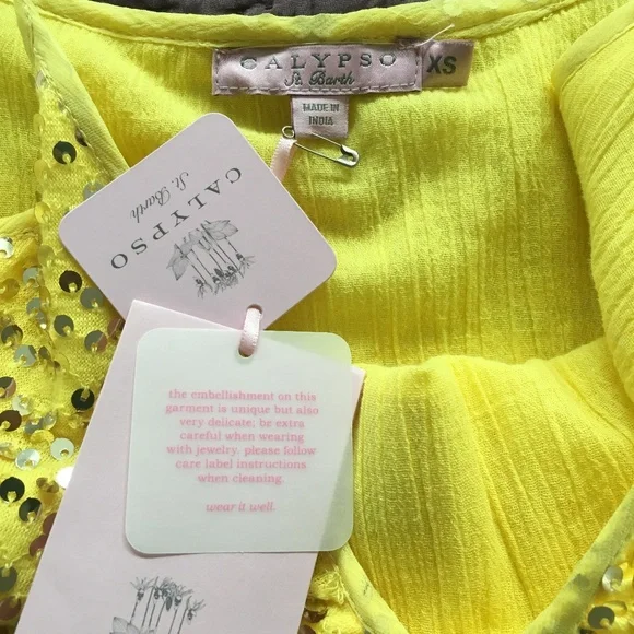 New Without Tag Calypso St. Barth Sequin Mini Dress - Picture 4 of 4